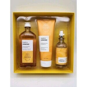 Force of Nature Aroma Bath And Body Works Gift Set Sandlewood & Vanilla NIB